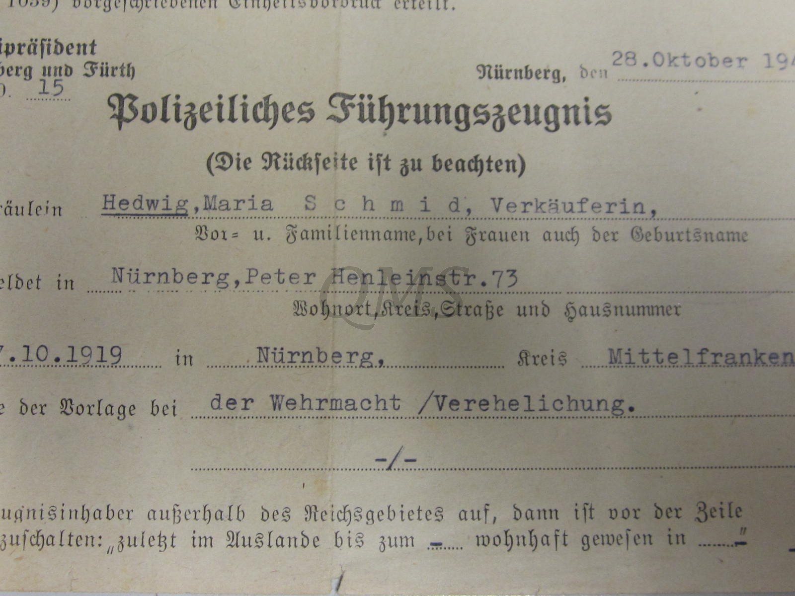 good conduct form polizeiliches fuhrungszeugnis 1944 good conduct form by good conduct form polizeiliches fuhrungszeugnis 1944 good conduct form by