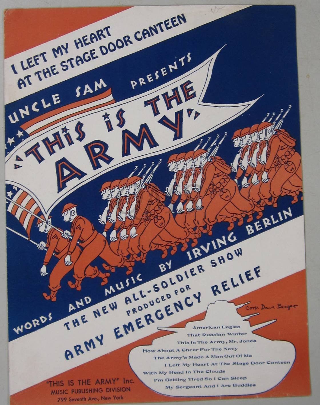 Book music/song/text This is the Army 1943