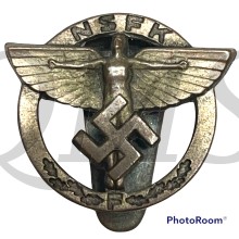 Original German NSDAP (NAZI PARTY) NSFK SPONSORING MEMBER’S PIN. (Förderer-Abzeichen) Certified. 