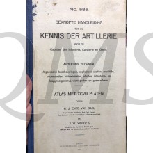 Voorschrift no 585 kennis der Artillerie cadetten infanterie cavalerie en genie 