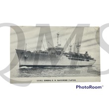 Postcard USS General R. M. Blatchford (AP-153)