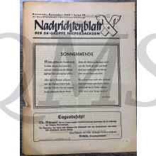 Nachrichtenblatt der SA gruppe Niedersachsen 1943