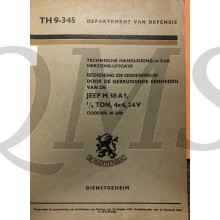 Voorschrift TH no 9-345 Jeep M38 A1