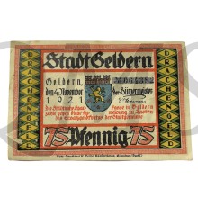 Banknote 75 Pfennig Stadt Aken/Elbe 1921