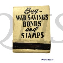 Booklet, matches ,WW2 Buy War-savings bonds 