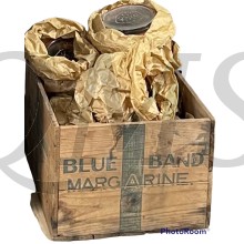 Houten kistje Blue Band margarine 1925/40