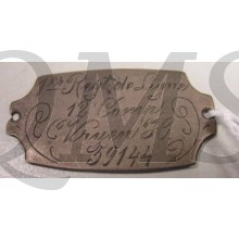 Identity disk Belgian WW1
