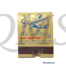 Booklet, matches ,WW2 Flat batting 