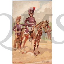 AnsichtKaart (Mil. Postcard) Belgique Gendarmes