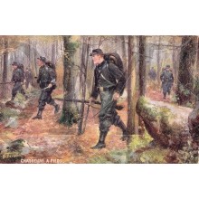 AnsichtKaart (Mil. Postcard) Chasseurs a Pied