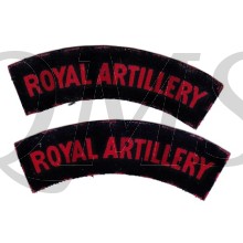 Regimental Designation RA Gedrukt