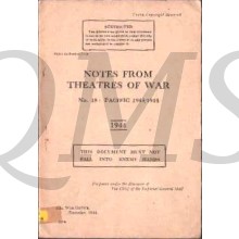 Manual  no 18 Notes from Theatres of War: Pacific   