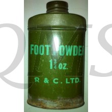 Tin footpowder groen