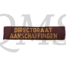 Naam lint Directoraat Aanschaffingen 