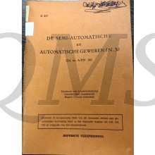 Voorschrift No G 217 semi automatisch en automatisch FN.30
