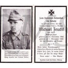 In Memoriam Karte/Death notice Michael Feucht