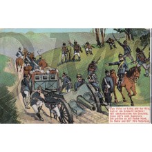 AnsichtsKarte (Mil. Postcard) artillerie Dem Feind zu Leibe 1914