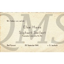 AnsichtsKarte (Mil. Postcard) Verlobt
