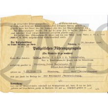 Polizeiliches Fuhrungszeugnis 1944