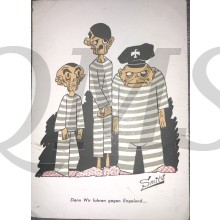 Postkarte Den  Wir fuhrer gegen England