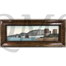 Spoorbrug over het Hollandsche Diep nabij Moerdijk 1940
