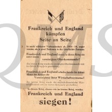 Flugblatt EH.263 England und Frankreich kämpfen Seite an…