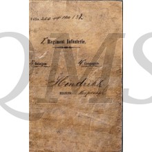Oorlogszakboekje Korporaal 2 Regiment Infanterie