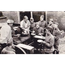 Prent briefkaart 1940 verleerd