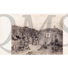 Prent briefkaart 1930 Politietroepen schiet oefeningen