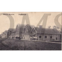 Prent briefkaart 1914 Nieuwe kazerne Harderwijk