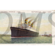 Prent briefkaart 1940 D.D. Statendam Holland Amerika Linie Rotterdam-New York