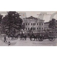 Prent briefkaart 1910 Arnhem , Willemsplein