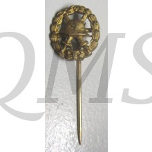 Anstecknadel Verwundeten abzeichen in Gold 1914  (Reverse pin wounded badge in gold)