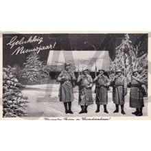 Prent briefkaart 1940 Vriendenschaar, nieuwe jaar