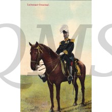 Prent briefkaart 1914 Luitenant-Generaal