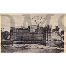 Prent briefkaart 1940 Gouda Gedenkbank van het Depot Wielrijders