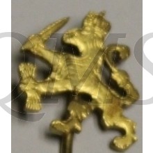Revers speld gemaakt van 2 1/2 cent als Koningshuis steun betuiging 1942-43