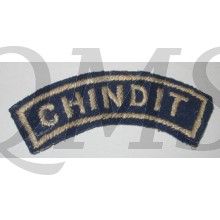 CHINDIT (3rd Indian Division) WW2 Embroided  Shoulder Title Badge