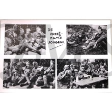 Prent briefkaart mobilisatie 1939 de vreed/tzame jongens