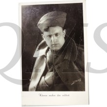 Prent briefkaart mobilisatie 1939 Kleren maken den Soldaat