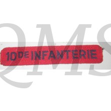 Naamlint 10de Infanterie