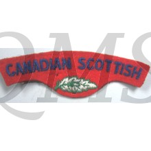 Shoulder title Canadian Scottish