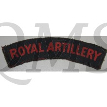 Shoulder title Royal Artillery (canvas)