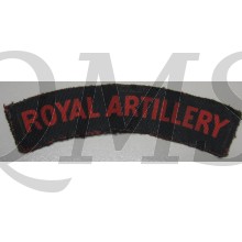 Shoulder title Royal Artillery (canvas)
