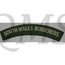 South Wales Borderers WW2 cloth shoulder title