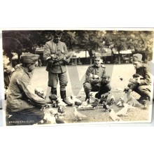 Prent briefkaart mobilisatie 1939 Vredesduifjes