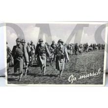 Prent briefkaart mobilisatie 1939 Op Marsch (12)