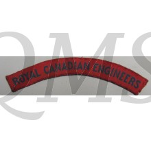 Shoulder title Royal Canadian Engineers (canvas)