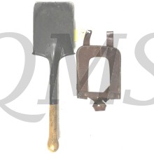 Original 1939 pattern entrenching tool/spade BEF 1940 with leather open cover 