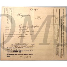 Uitreksel uit het stamboke van de onderofficieren en minderen 1918